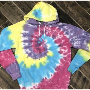 Artist Union Clothing Co. Adult Tie Dye Pullover Hoodie‎ Medium Athleisure New